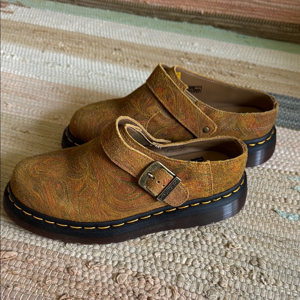 Dr. Martens marbled hairy suede